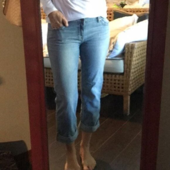 Apt. 9 Straight Crop Jean Modern Fit Light Wash - Picture 6 of 7